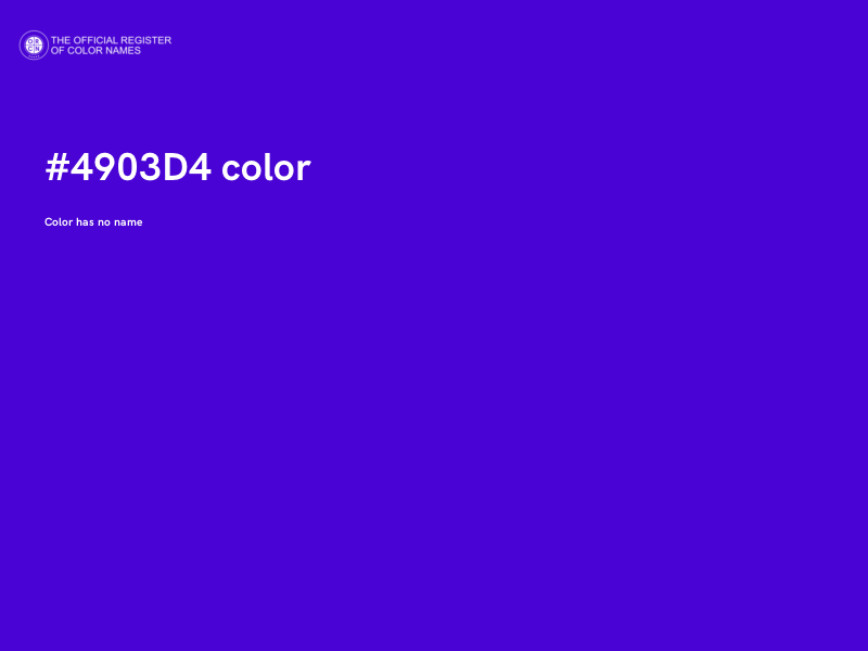 #4903D4 color image