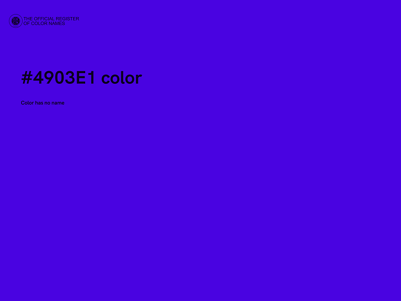 #4903E1 color image