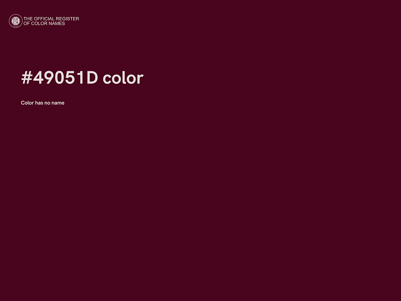 #49051D color image