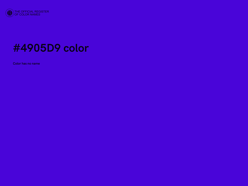 #4905D9 color image