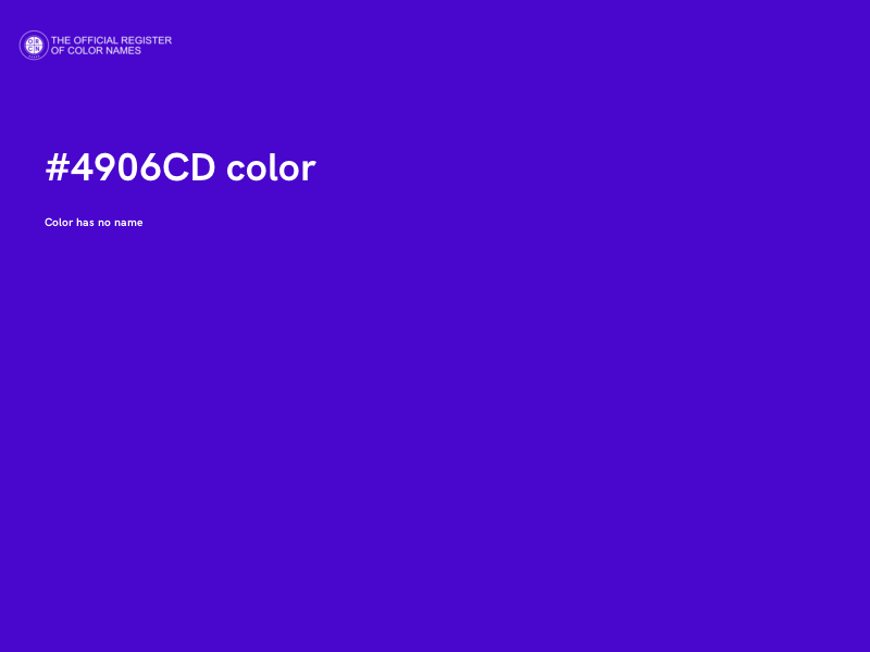 #4906CD color image