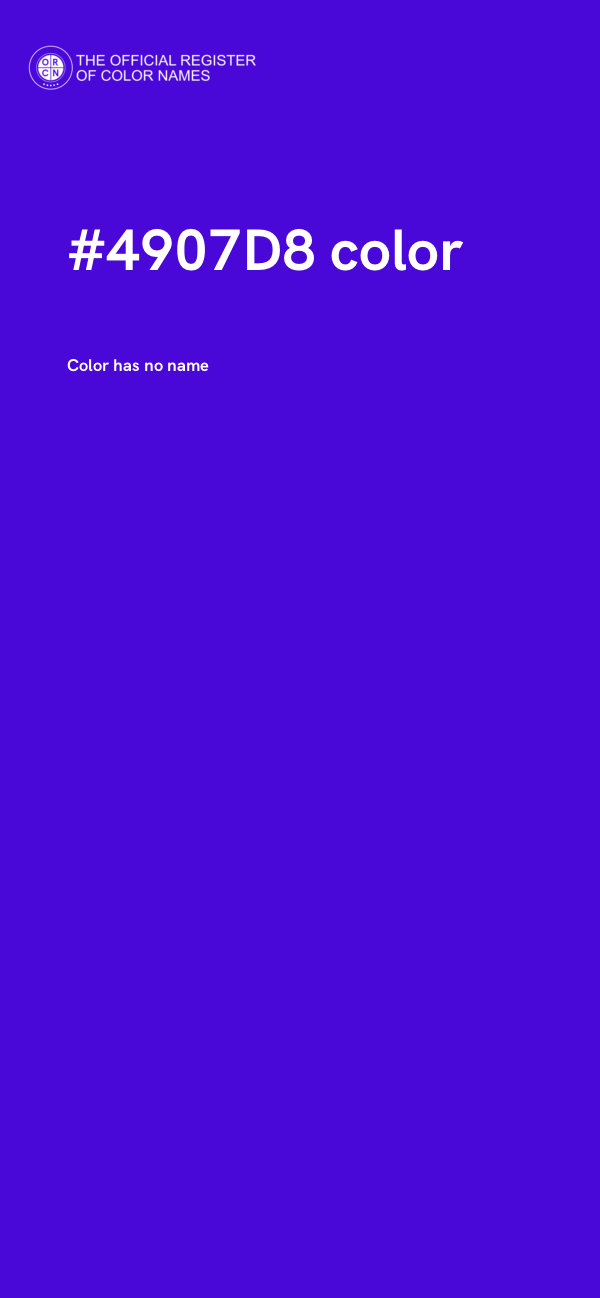 #4907D8 color image