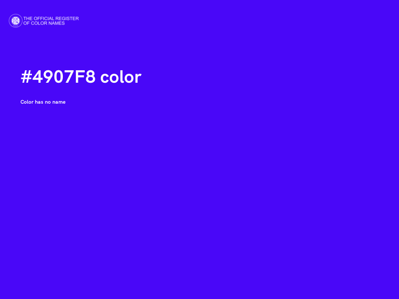#4907F8 color image