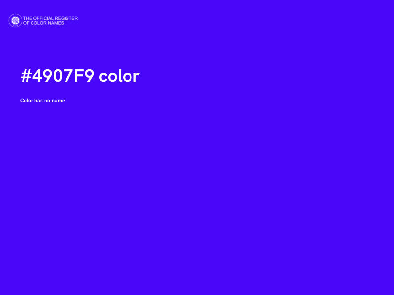#4907F9 color image