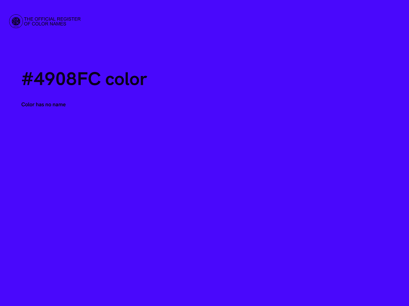 #4908FC color image