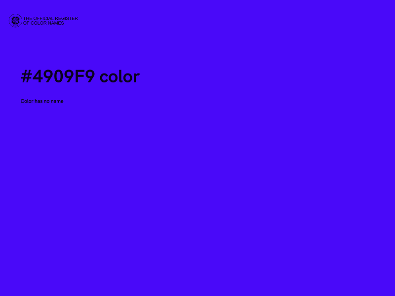 #4909F9 color image