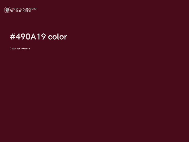 #490A19 color image