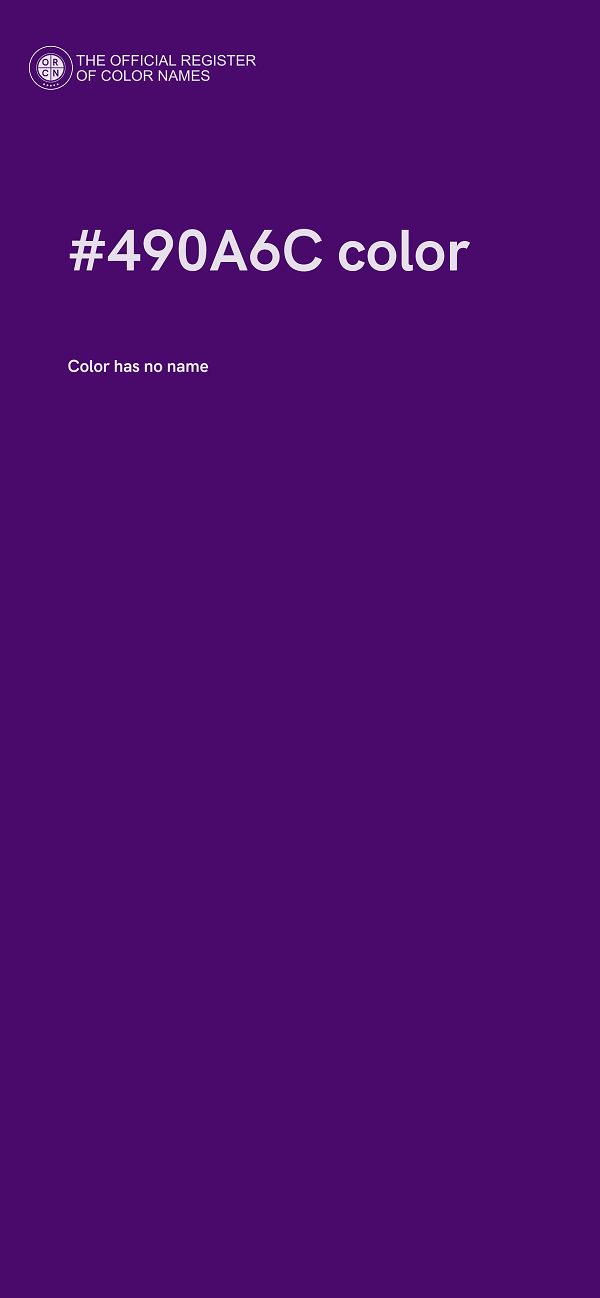 #490A6C color image