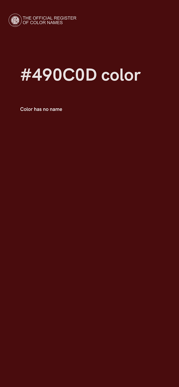 #490C0D color image