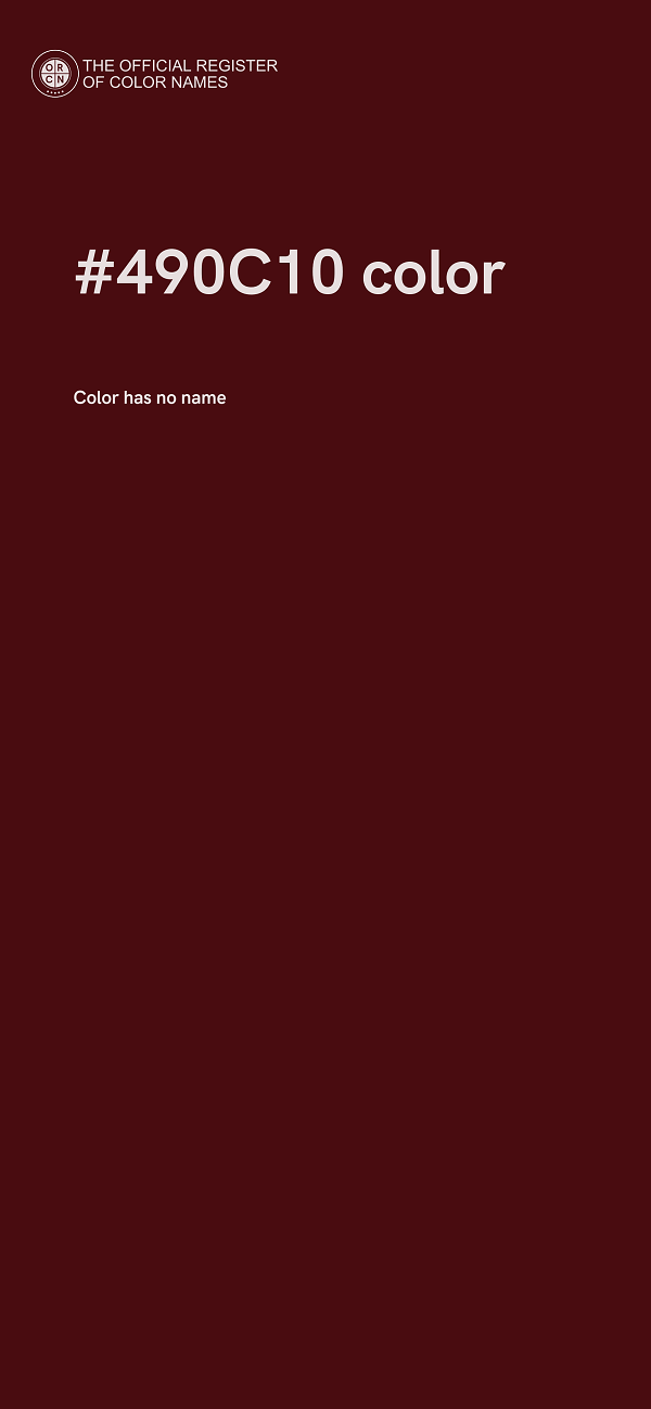 #490C10 color image