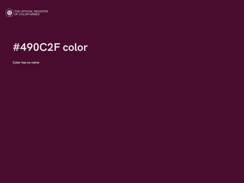 #490C2F color image