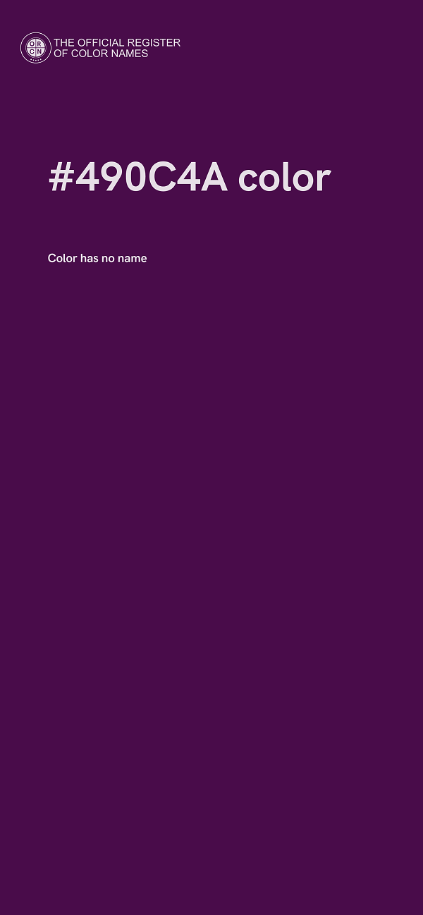 #490C4A color image