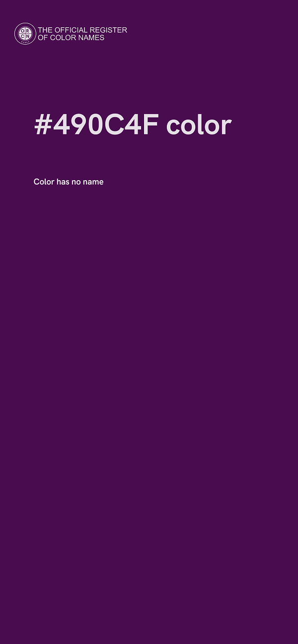 #490C4F color image