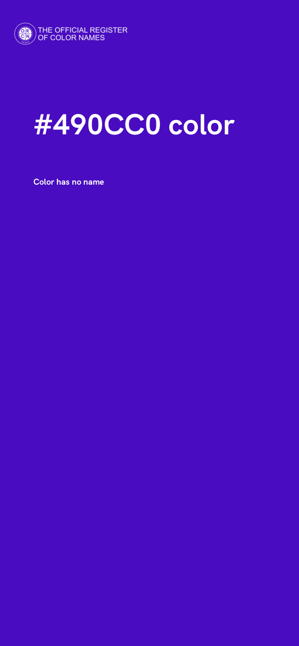 #490CC0 color image