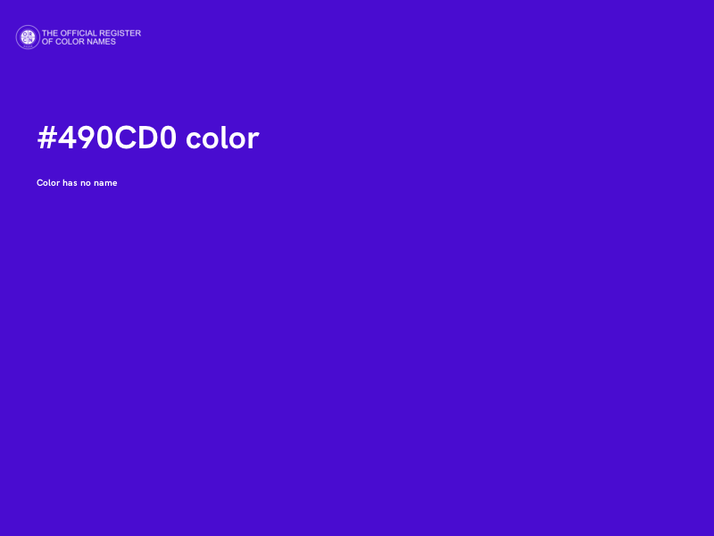 #490CD0 color image