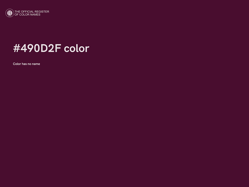 #490D2F color image