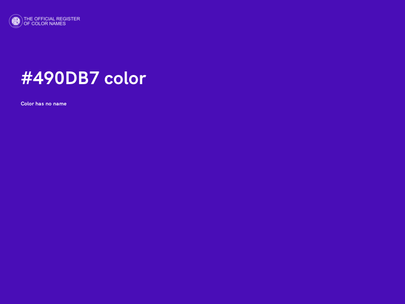 #490DB7 color image