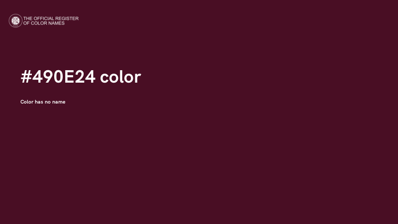 #490E24 color image