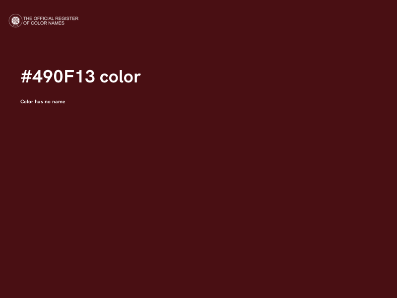 #490F13 color image