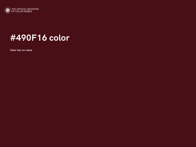 #490F16 color image
