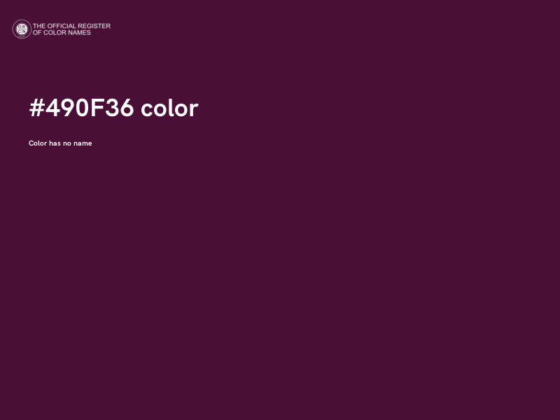#490F36 color image