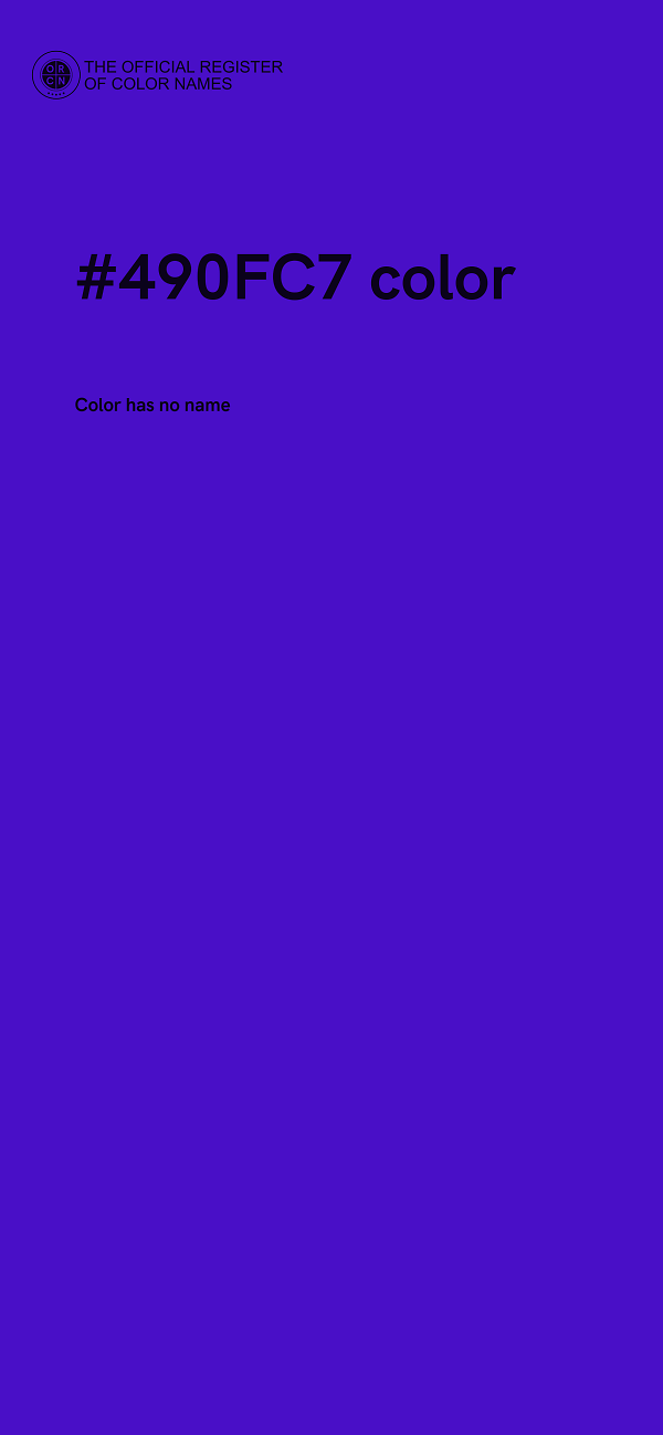 #490FC7 color image