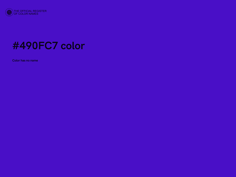 #490FC7 color image