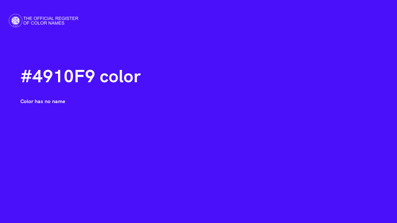 #4910F9 color image