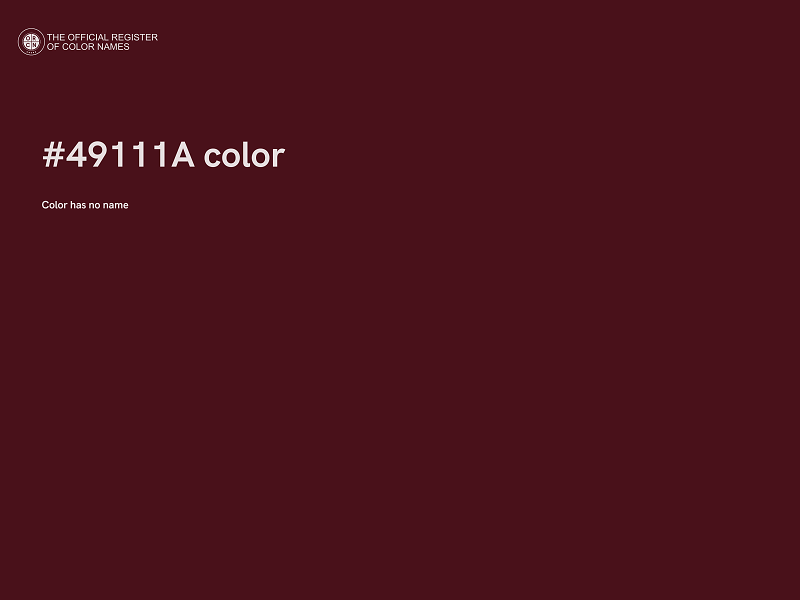 #49111A color image