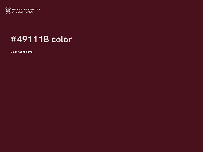 #49111B color image