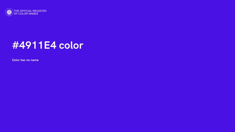 #4911E4 color image