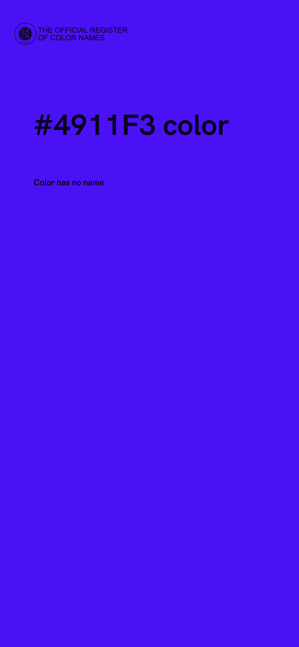 #4911F3 color image
