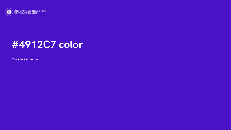 #4912C7 color image