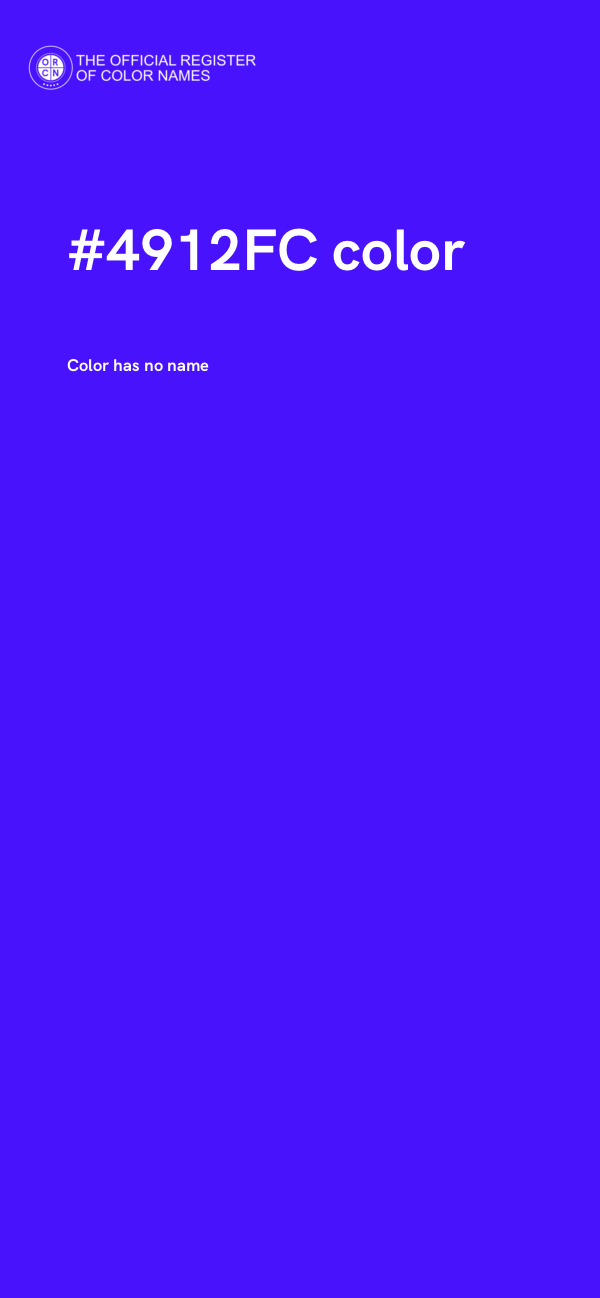 #4912FC color image