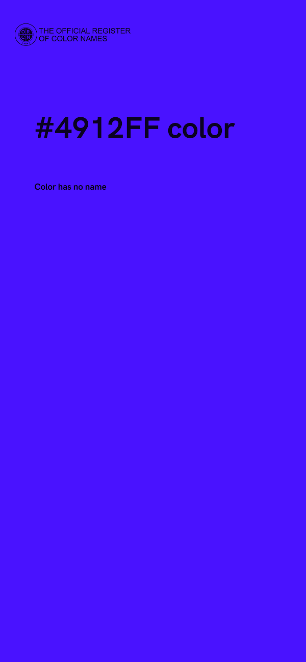 #4912FF color image