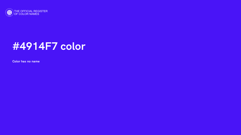 #4914F7 color image