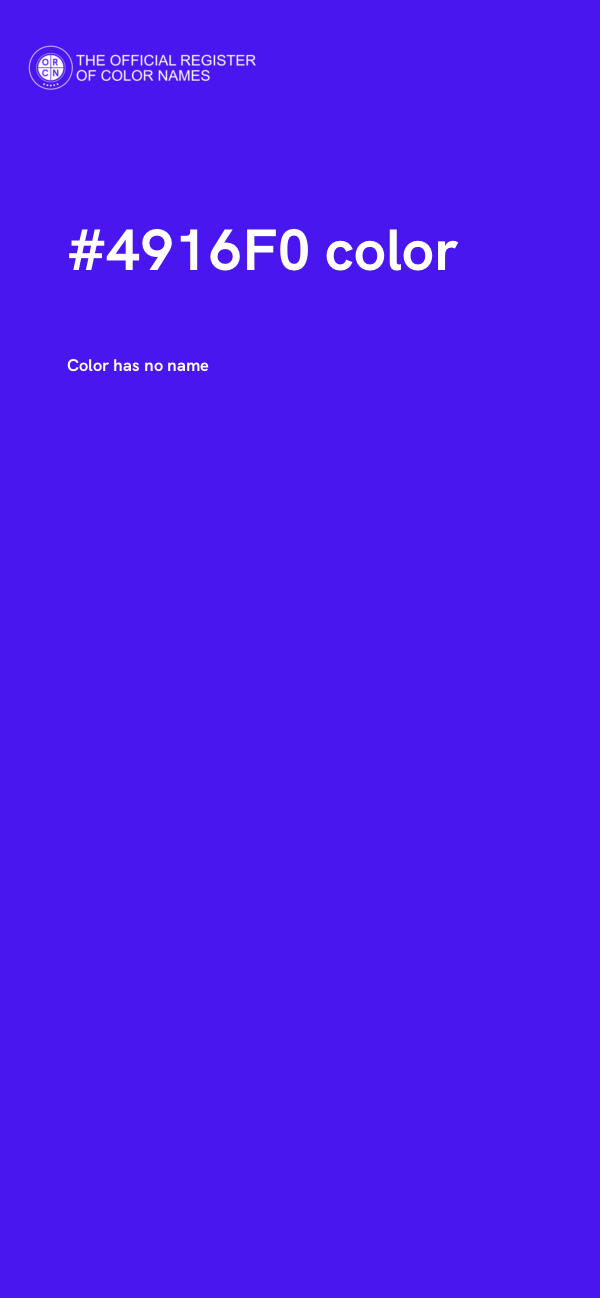 #4916F0 color image
