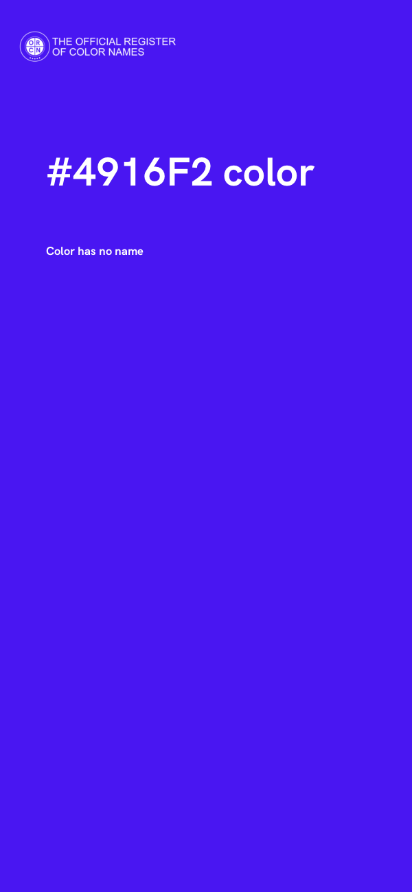 #4916F2 color image