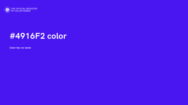#4916F2 color image
