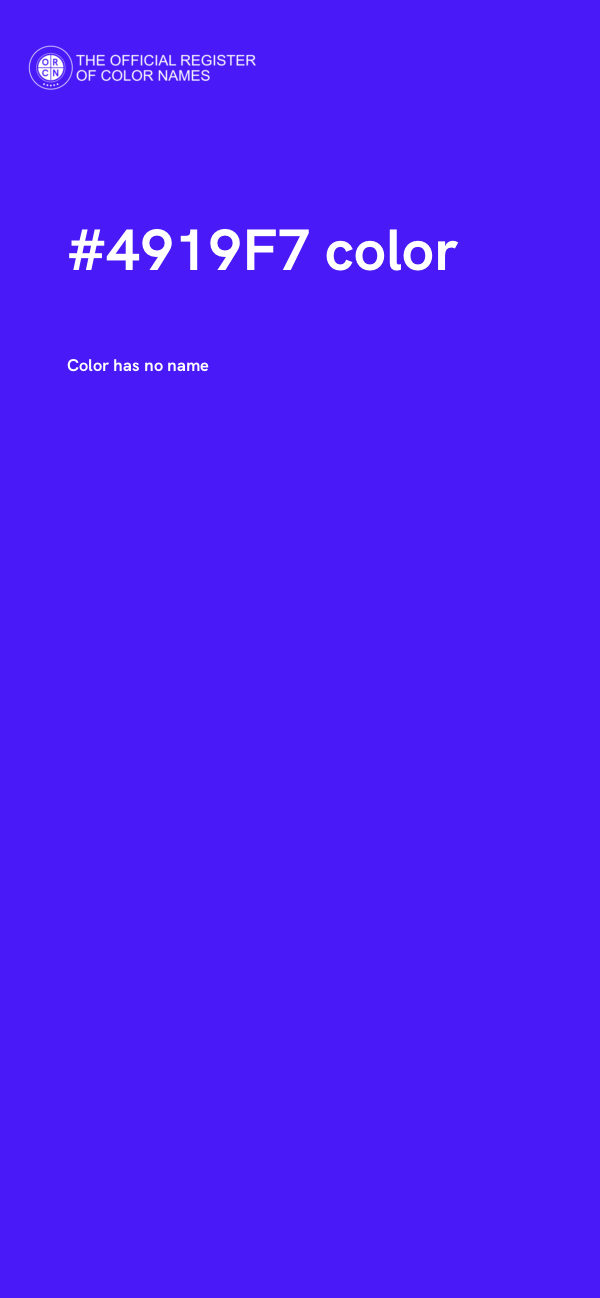 #4919F7 color image