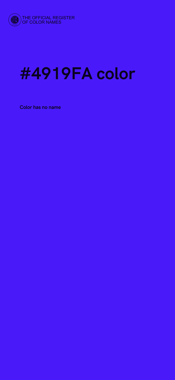 #4919FA color image