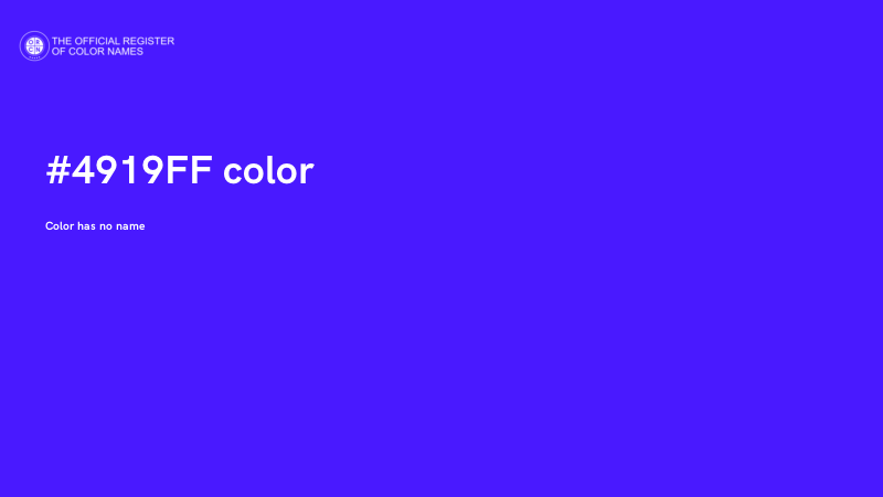 #4919FF color image