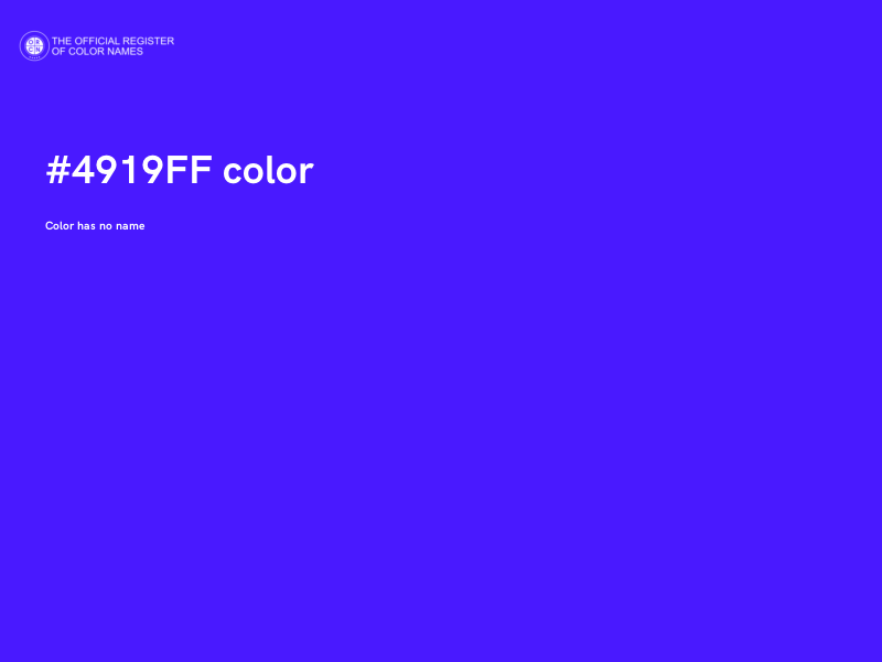 #4919FF color image
