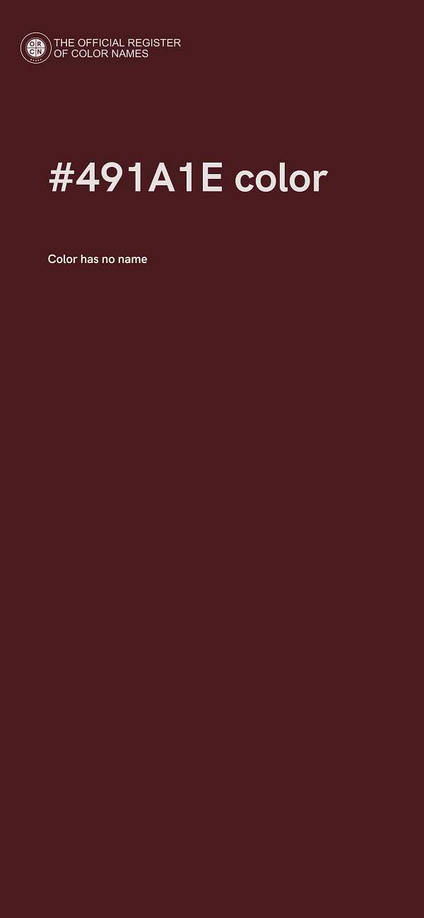 #491A1E color image