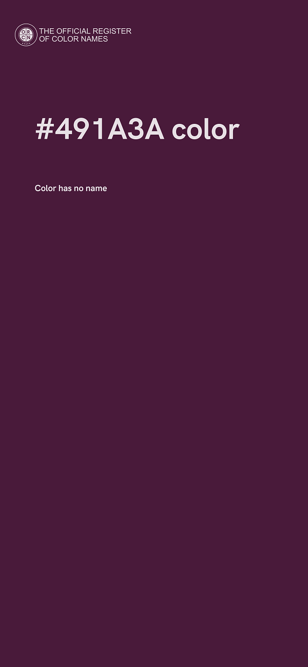 #491A3A color image