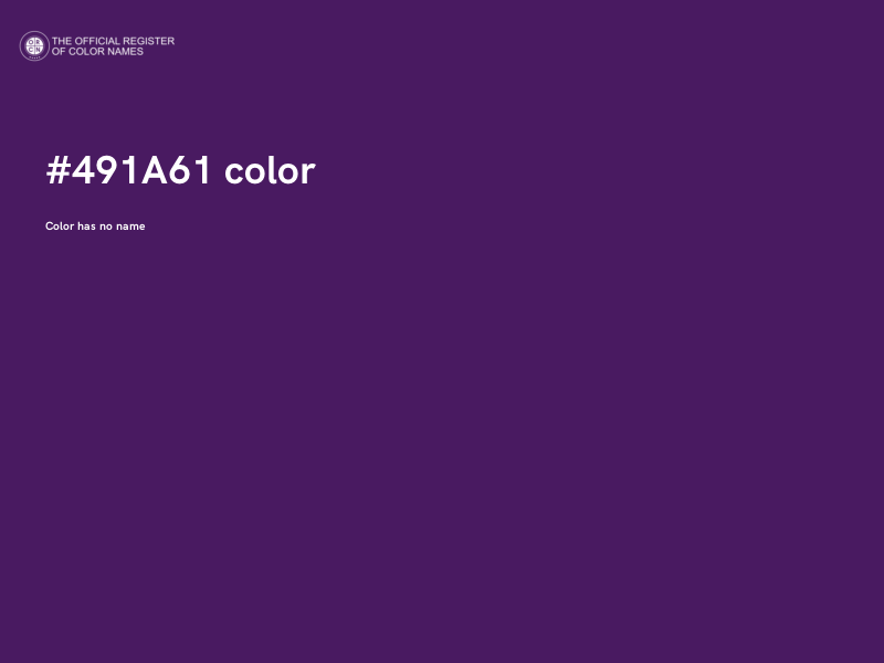#491A61 color image