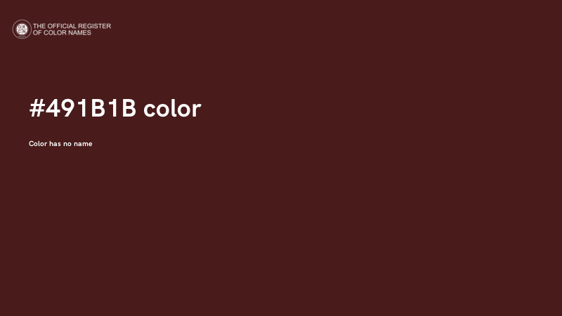 #491B1B color image
