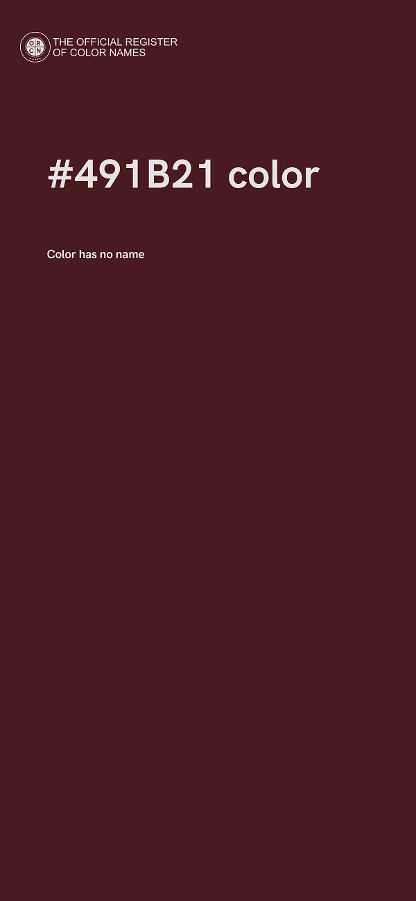 #491B21 color image
