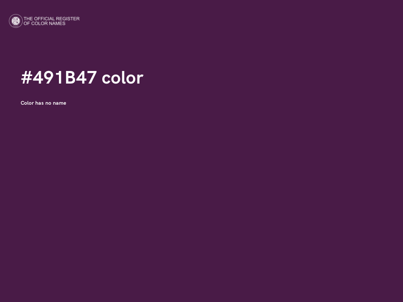 #491B47 color image