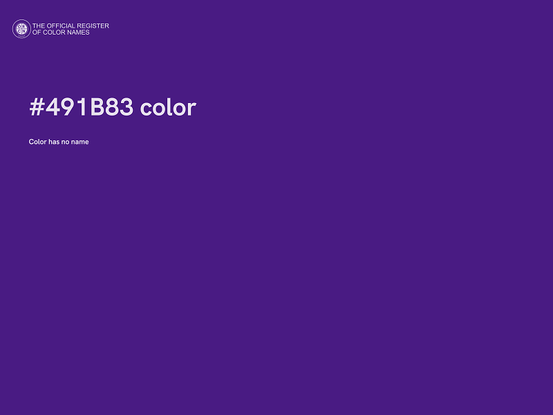 #491B83 color image